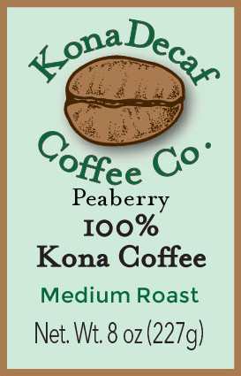 One Half Pound Decaffeinated Kona Coffee - Medium Roast - Click Image to Close